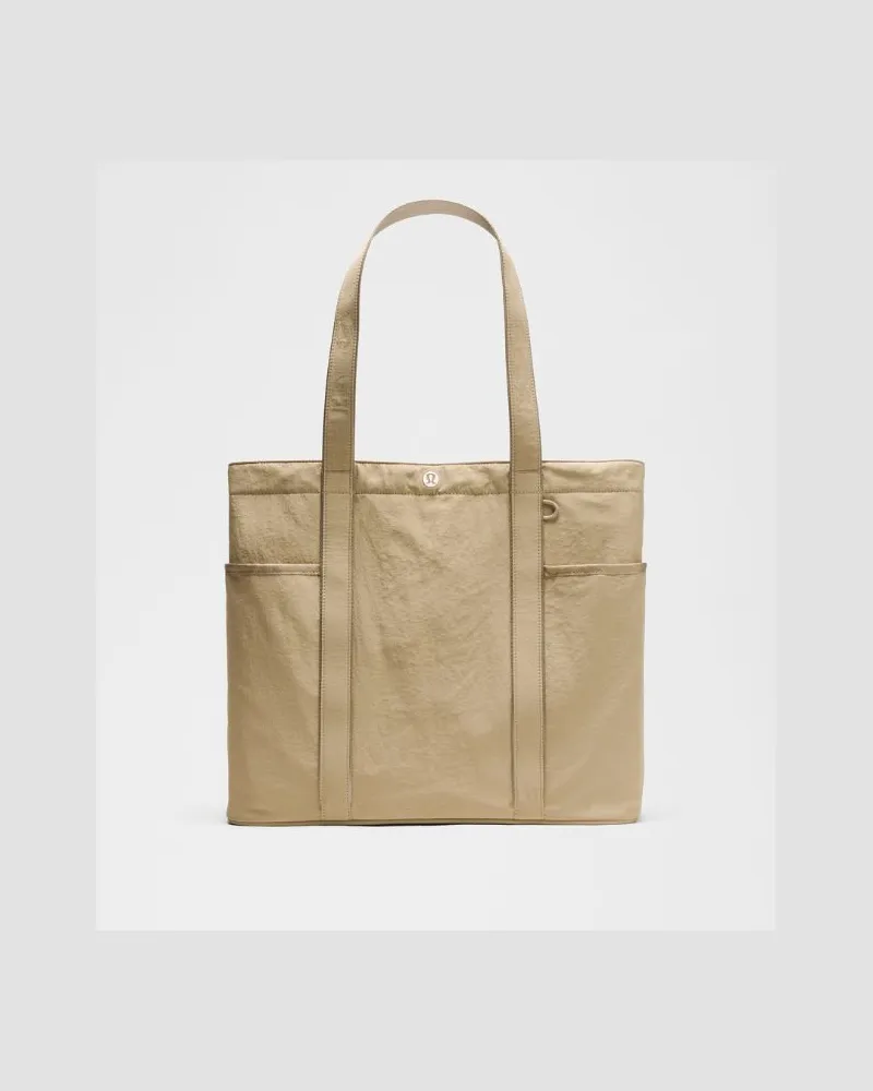 LULULEMON Daily Tote-Bag mit mehreren Fächern Khaki – Größe Rumble