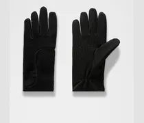 Handschuhe aus Wollgemisch – Größe in Schwarz