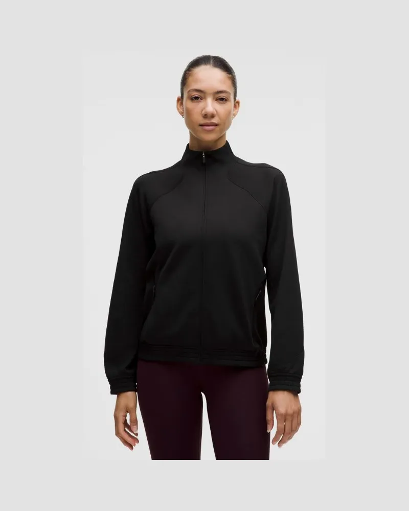 LULULEMON Adapted State Thermal Track Jacket für Frauen – Größe in Black Black