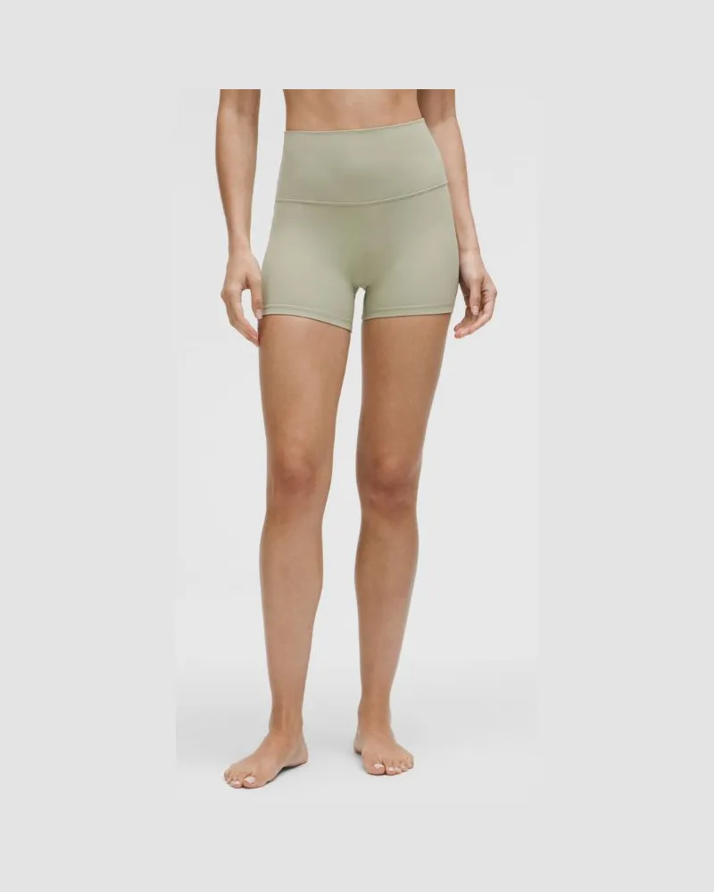 LULULEMON Align Shorts mit hohem Bund für Frauen – 10 cm – Größe in Fog Green Fog
