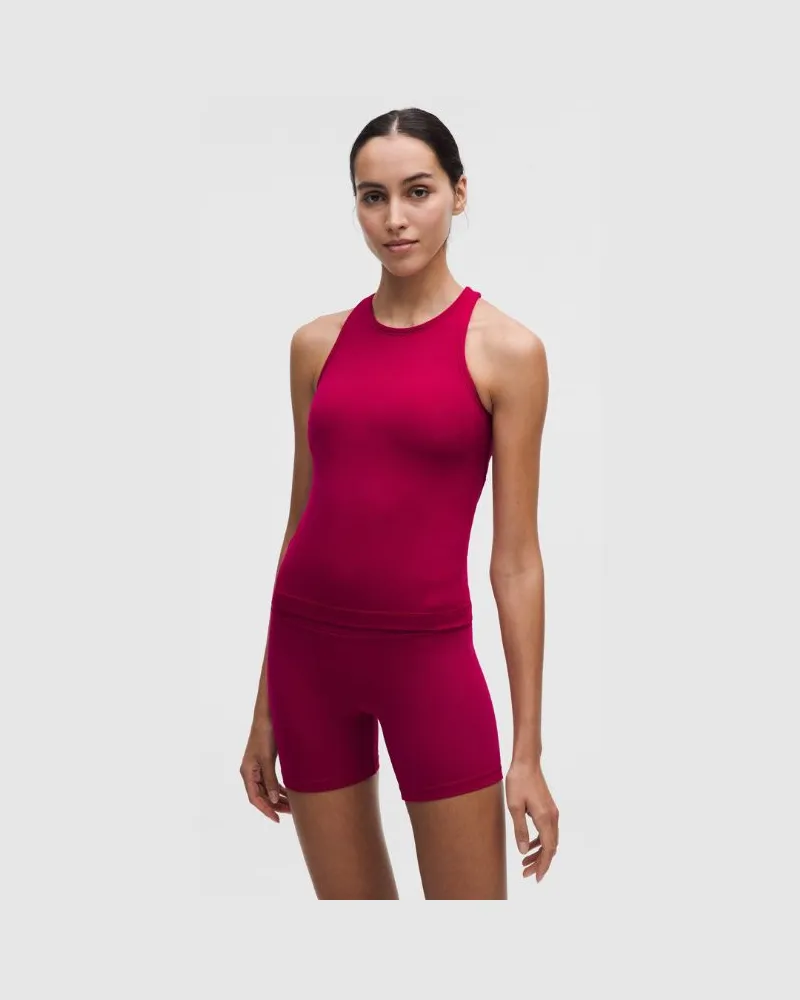 LULULEMON Align Racerback-Tanktop in Taillenlänge für Frauen – Größe in Berry Rumble Berry