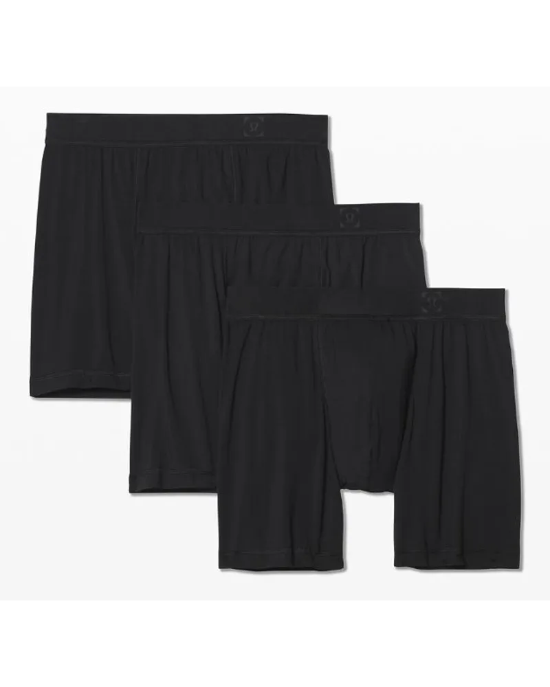 LULULEMON Always In Motion Boxershorts 3er-Pack Black