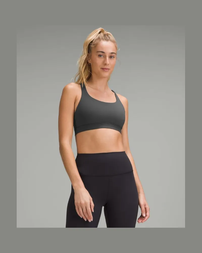 LULULEMON Energy BH Mittlerer Halt B–D-Cups für Frauen – Größe in Graphite Grey Graphite