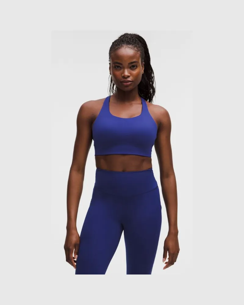 LULULEMON Energy BH mit starkem Halt für Frauen – Größe in Deep Sea Blue Deep
