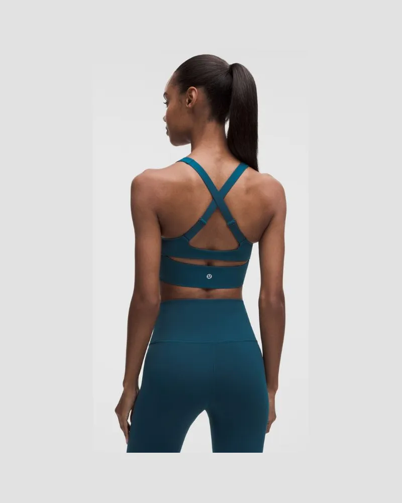 LULULEMON Like a Cloud Trainings-BH Mittlerer Halt für B/C Cups für Frauen – Größe in Remixed Marine Remixed