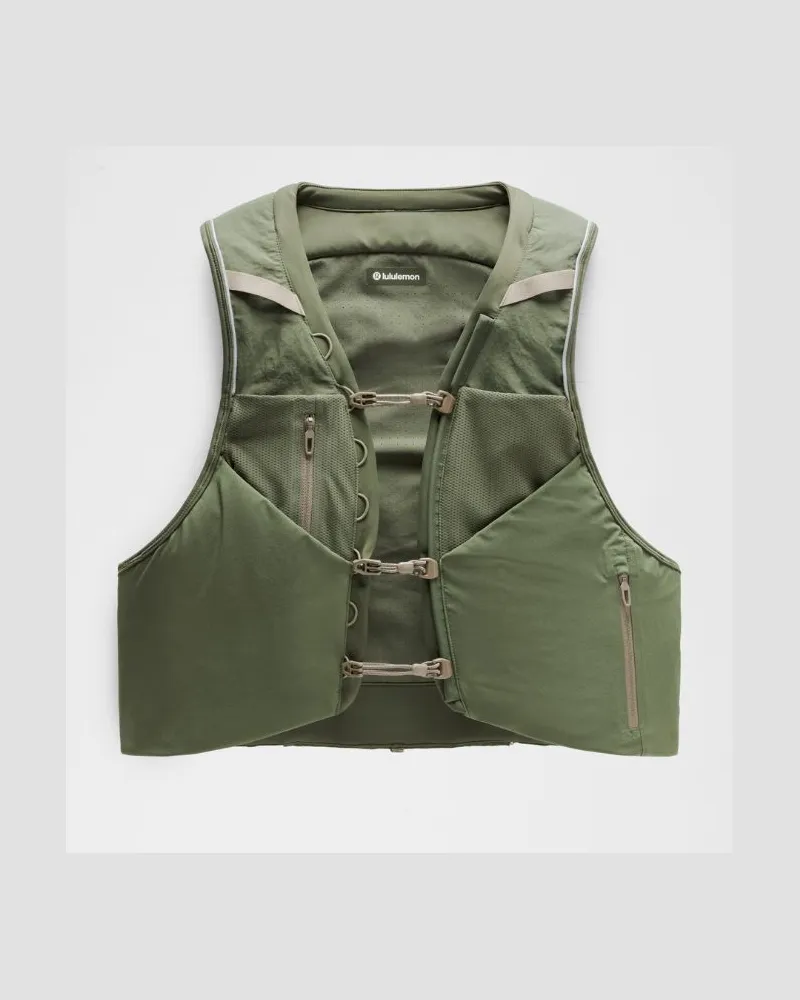 LULULEMON Fast and Free Trailrunning-Weste – Größe in Sassy Sage/Cypress Forest Sassy