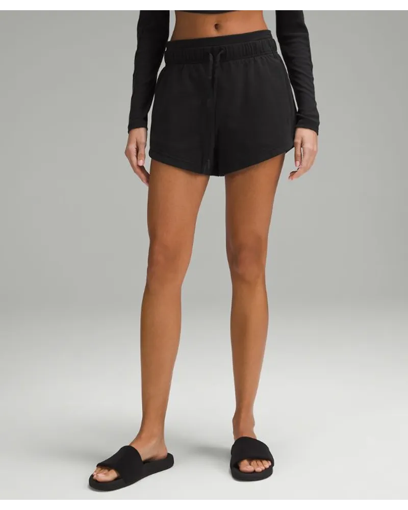 LULULEMON Inner Glow Shorts mit hohem Bund Black