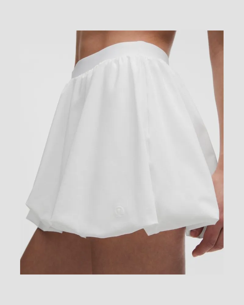 LULULEMON Rock mit Bubble-Saum und hohem Bund für Frauen – Größe in White White