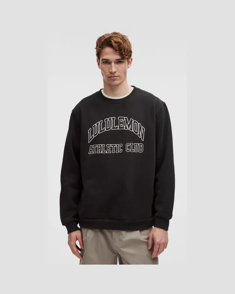 LULULEMON Steady State Pullover mit Rundhalsausschnitt Grafik für Männer – Größe in Black Black