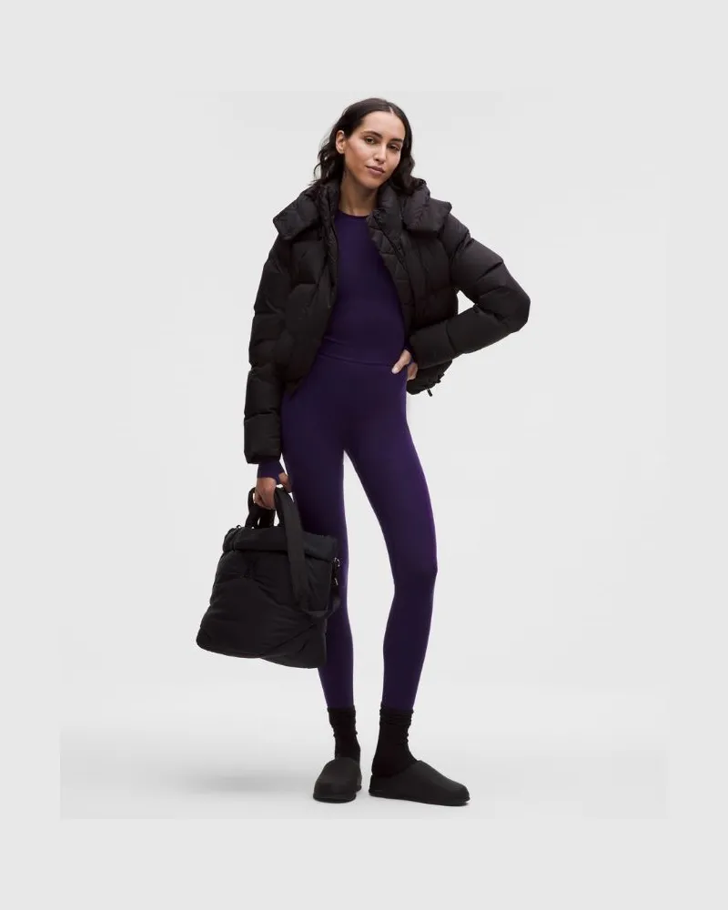 LULULEMON Baselayer-Leggings aus einer für Frauen – Wollmischung – 71 cm – Größe in Dark Court Purple/Deep Sea Blue Dark