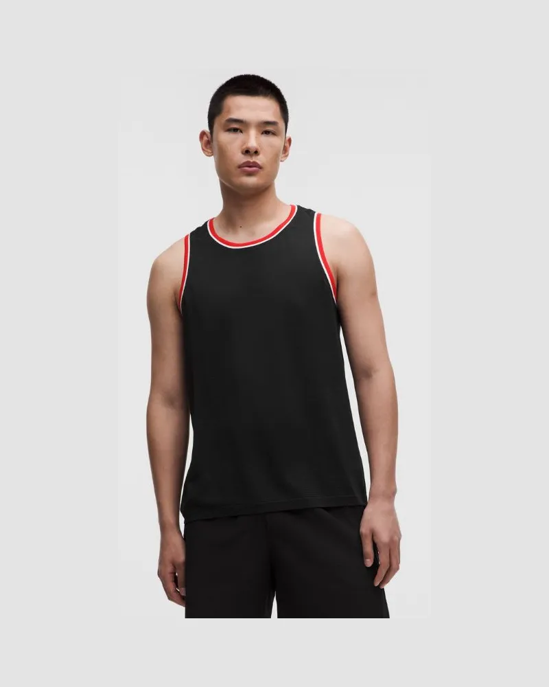 LULULEMON Metal Vent Tech Tanktop Ringer-Details für Männer – Größe in Black Black