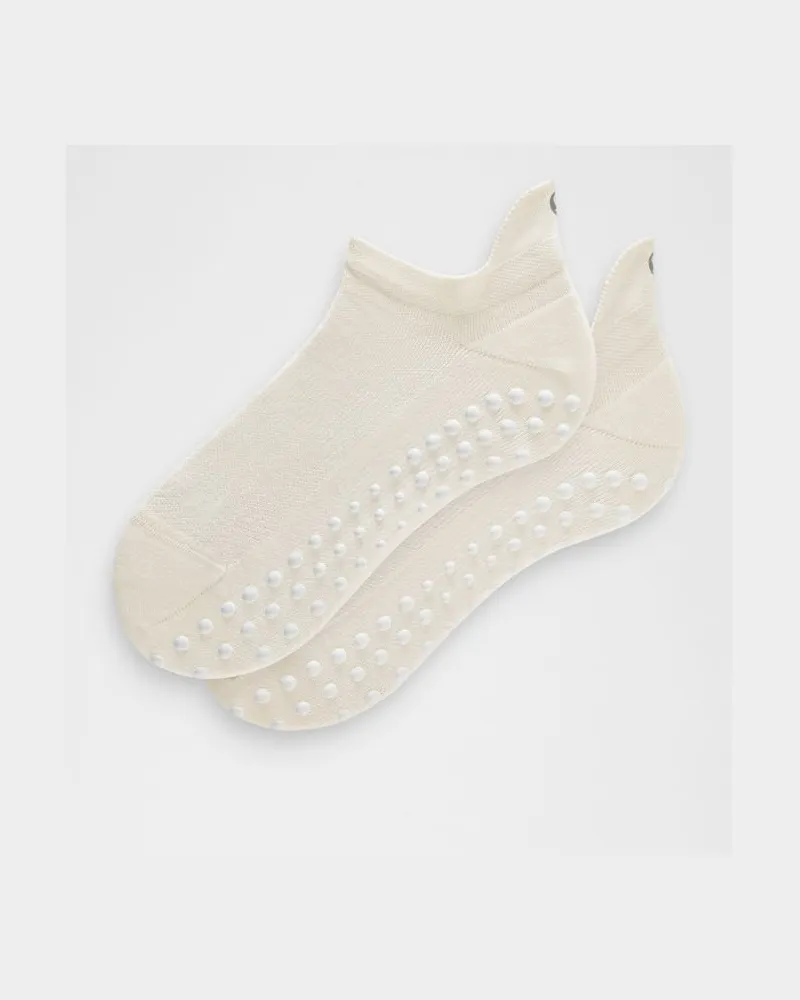 LULULEMON Find Your Balance Unisex Socken mit Knöchelschutz und Noppen – Größe in Light Ivory Light