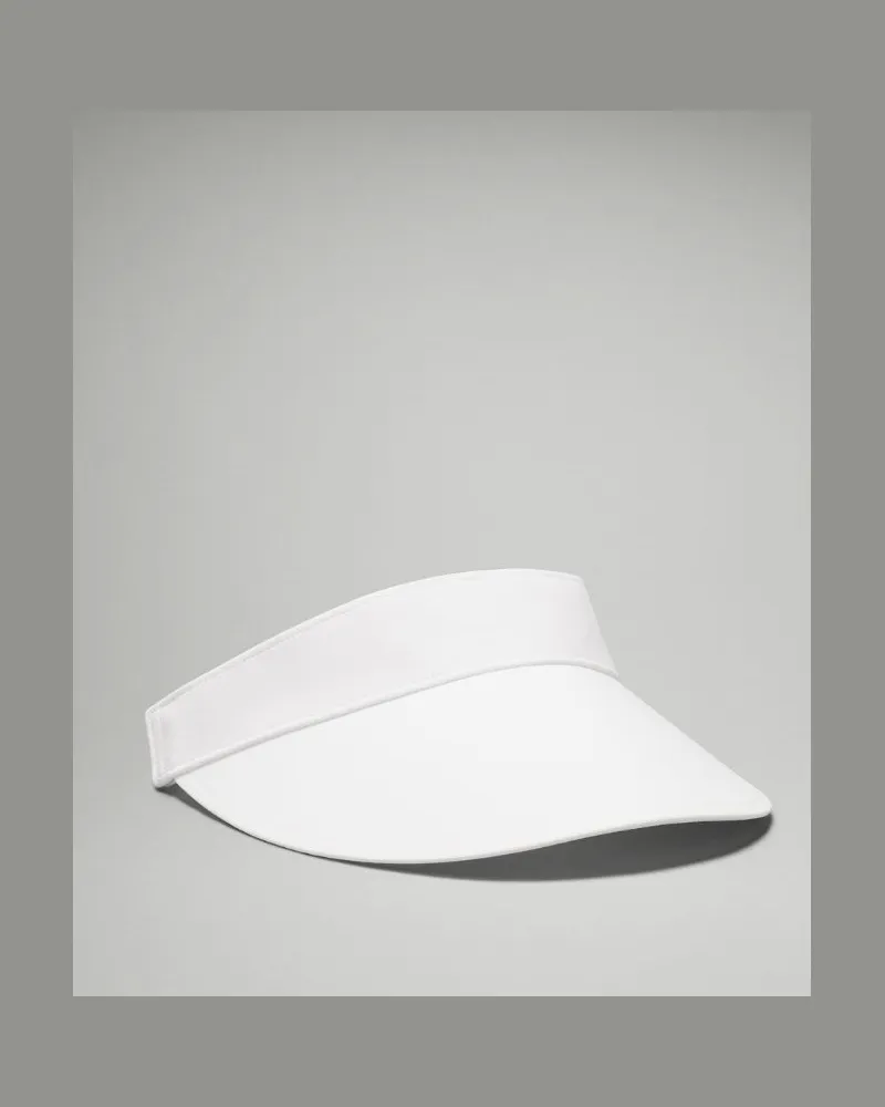 LULULEMON Fast Paced Lauf-Visor mit breiter Krempe in White White