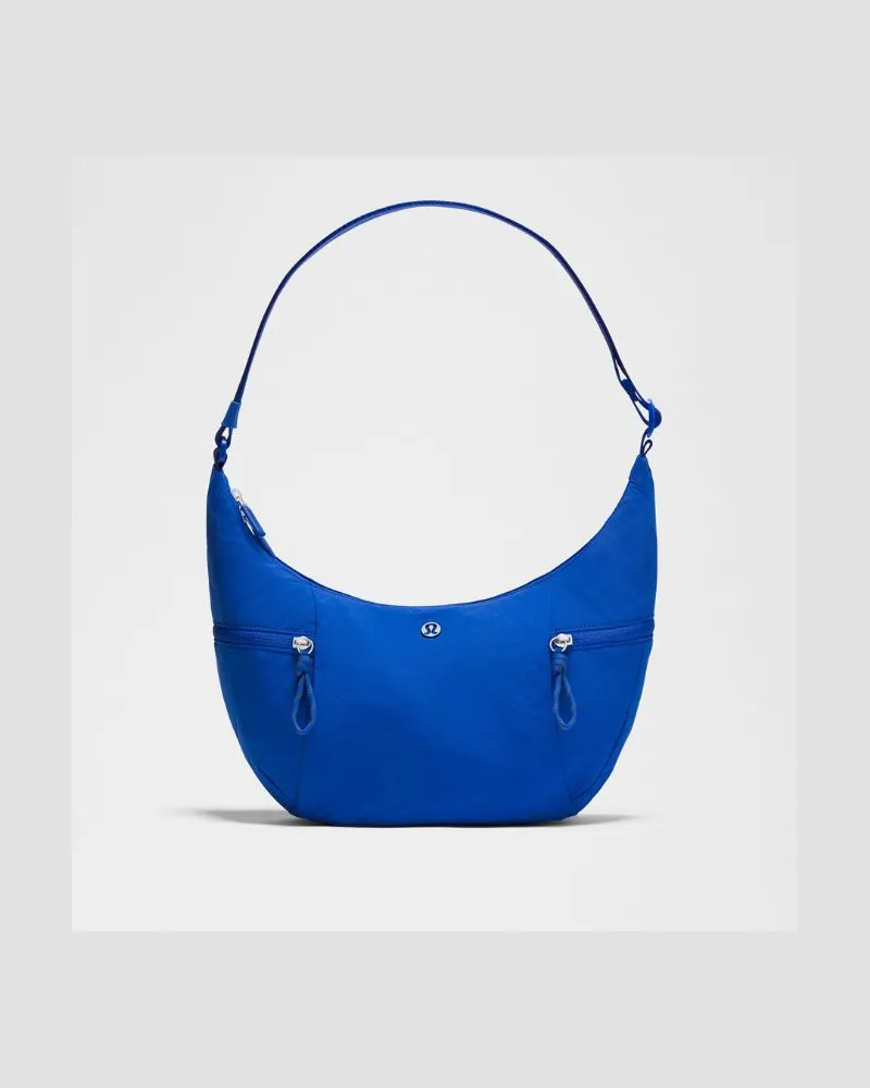 LULULEMON Lässige Umhängetasche Größe in Beach Ball Blue Beach