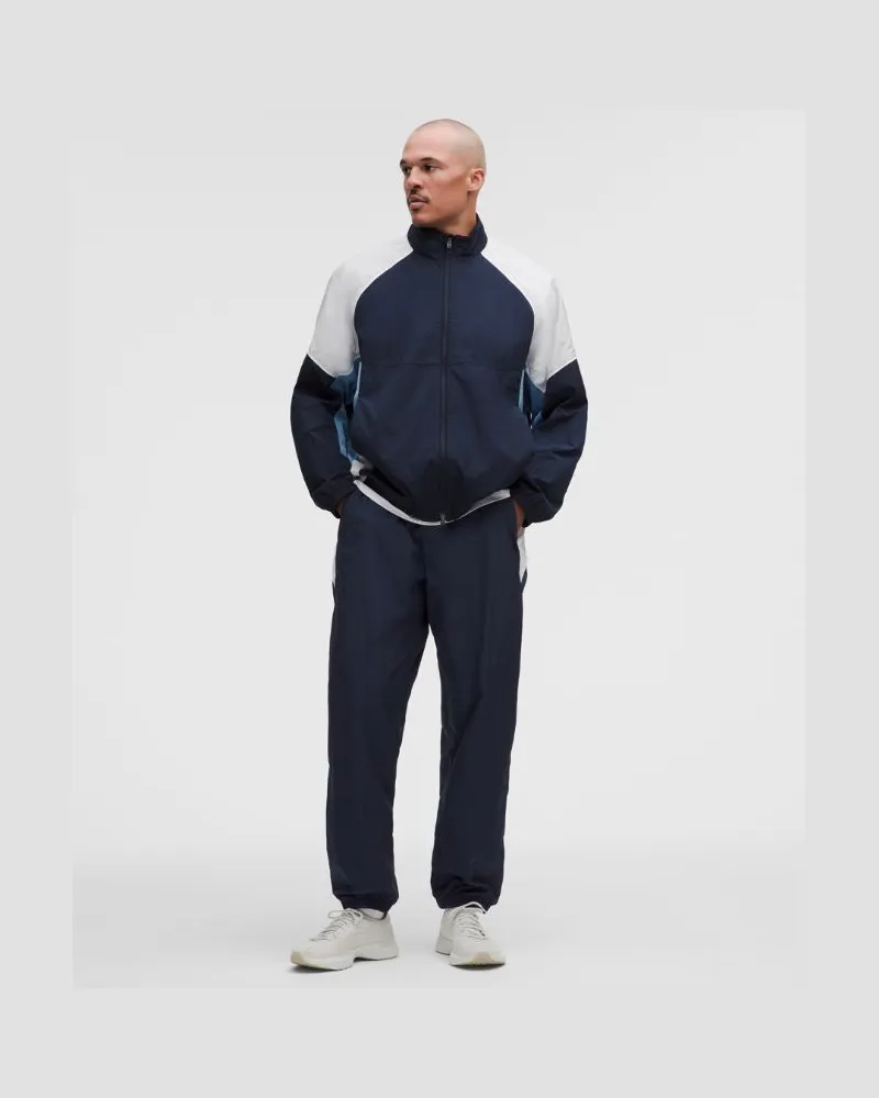 LULULEMON Nylon-Trainingshose im Relaxed Fit Normale Länge für Männer – Größe in Club Blue/White Club