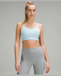 LULULEMON Like a Cloud Gerippter Longline-BH leichter Halt B/C Cups Sea