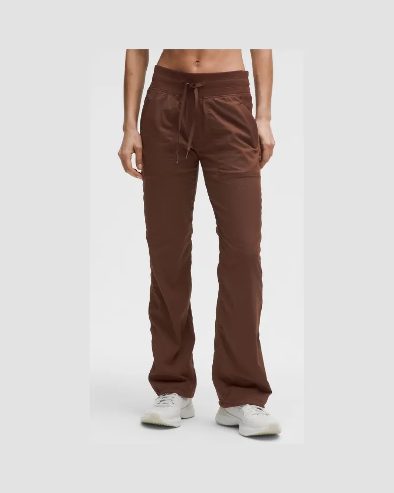 LULULEMON Dance Studio Hose mit mittelhohem Bund Volle Länge für Frauen – Größe in Lava Cake Lava