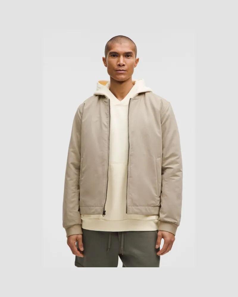 LULULEMON Isolierte Bomberjacke aus für Männer – Baumwollmischung – Größe in Sheer Oak Sheer