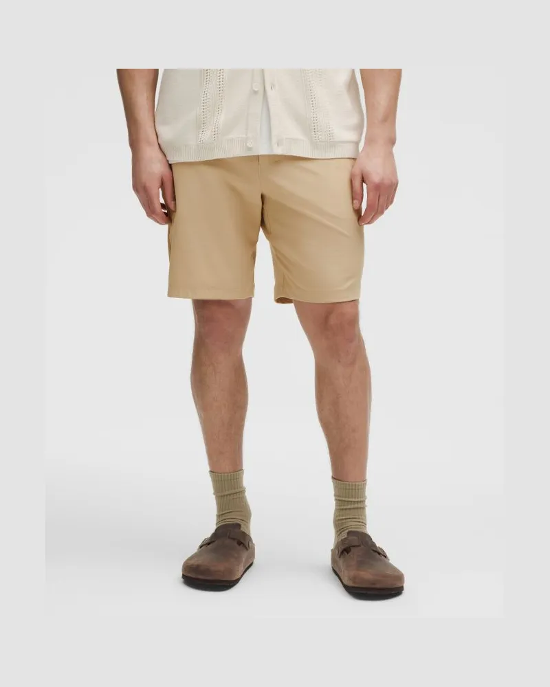 LULULEMON ABC Shorts im Classic Fit Warpstreme für Männer – 23 cm – Khaki – Größe Trench