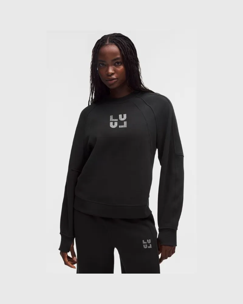 LULULEMON Scuba Oversized Hip-Length Pullover Hoodie Jewelled für Frauen – Größe in Black Black