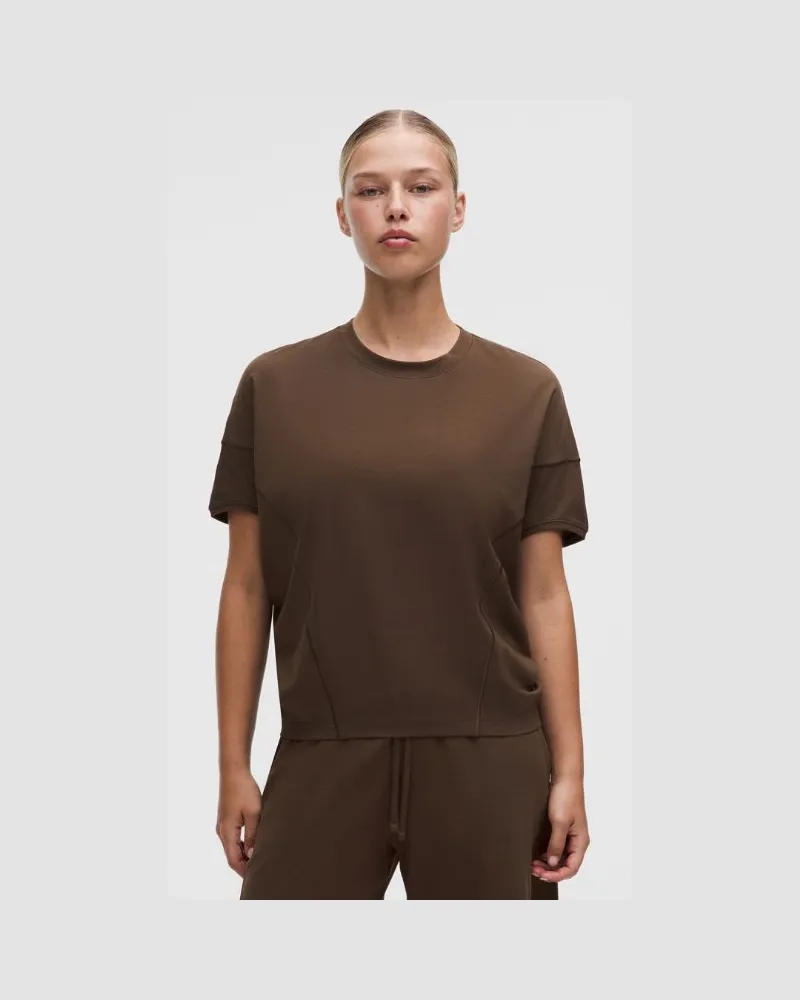 LULULEMON Dolman-T-Shirt aus Modal-Baumwollmaterial für Frauen – Größe in Walnut Crunch Walnut