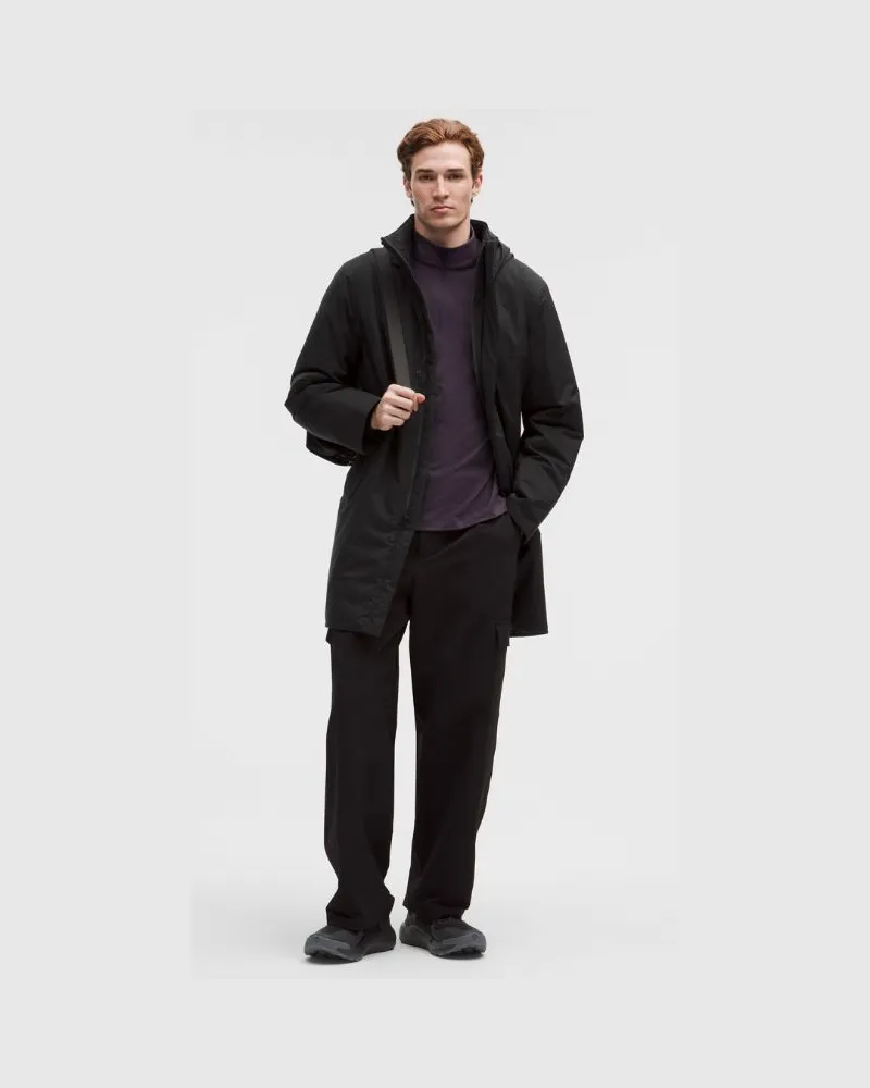 LULULEMON StretchSeal Regenjacke mit Isolierung für Männer – Größe in Schwarz Schwarz