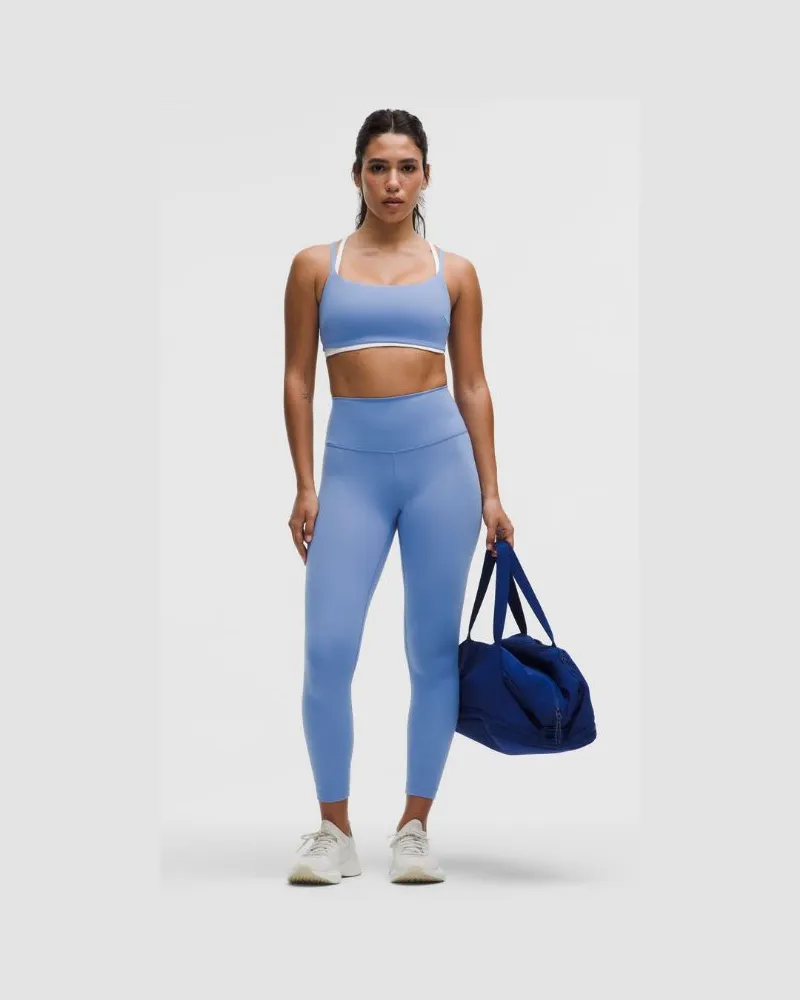 LULULEMON Wunder Train Leggings im Contour Fit mit hohem Bund für Frauen – 64 cm – Größe in Prep Blue Prep