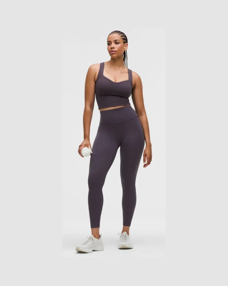 LULULEMON Wunder Train Leggings im Contour Fit mit hohem Bund für Frauen – 64 cm – Größe in Atmospheric Purple Atmospheric