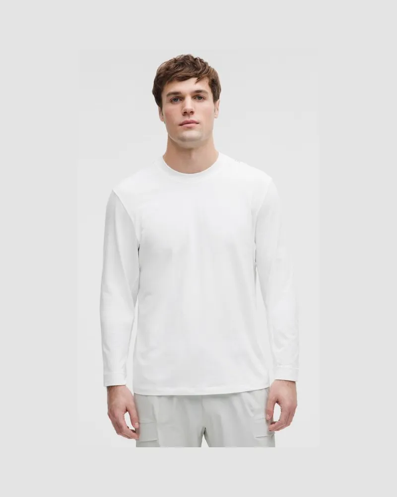 LULULEMON Zeroed In Langarmshirt für Männer – Größe in White White