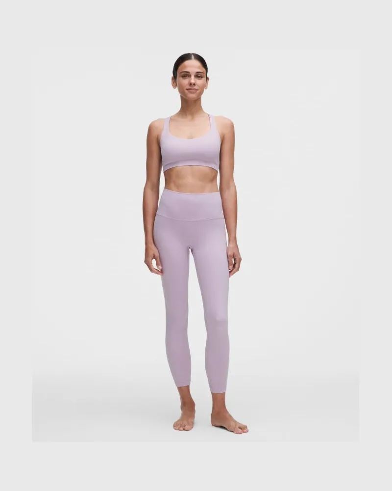 LULULEMON Align No Line Hose mit hohem Bund für Frauen – 64 cm – Größe in Lilac Play Lilac