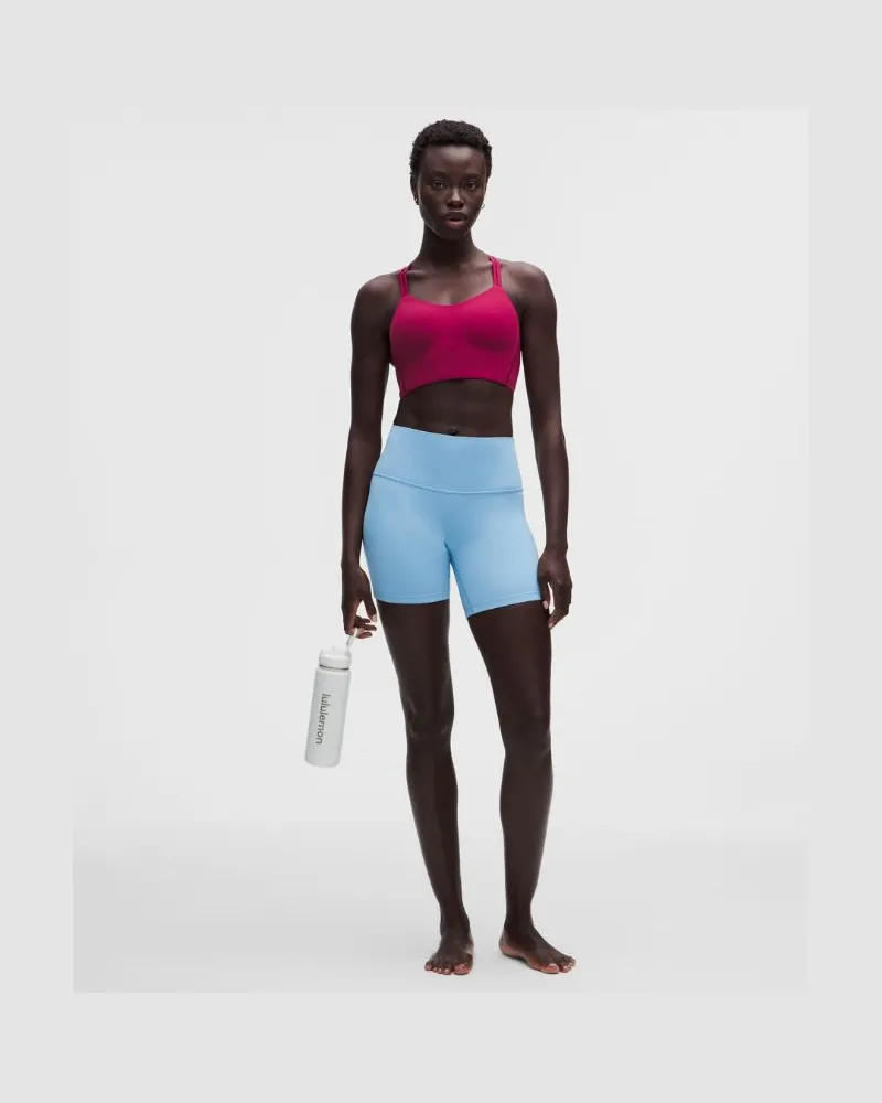 LULULEMON Align Shorts mit hohem Bund für Frauen – 15 cm – Größe in Dreamy Blue Dreamy