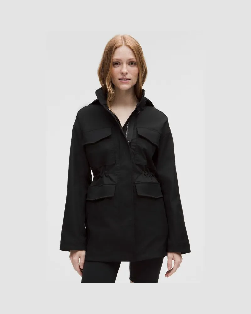 LULULEMON DryField-Utility-Jacke für Frauen – Größe in Schwarz Schwarz