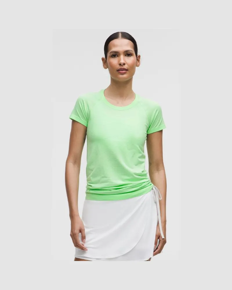 LULULEMON Swiftly Tech Kurzarmshirt 0 Hüftlänge für Frauen – Größe in Citra Lime Citra
