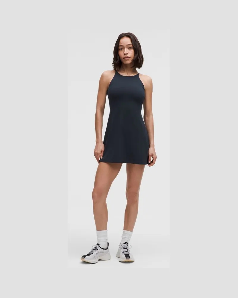 LULULEMON Align Hochgeschlossenes Kleid Leichter Halt für C/D-Cups für Frauen – Größe in True Navy True