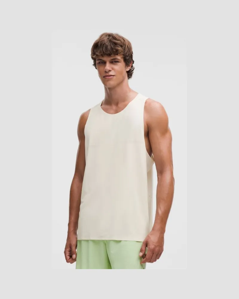 LULULEMON Fast and Free Tank für Männer – Größe in Light Ivory Light