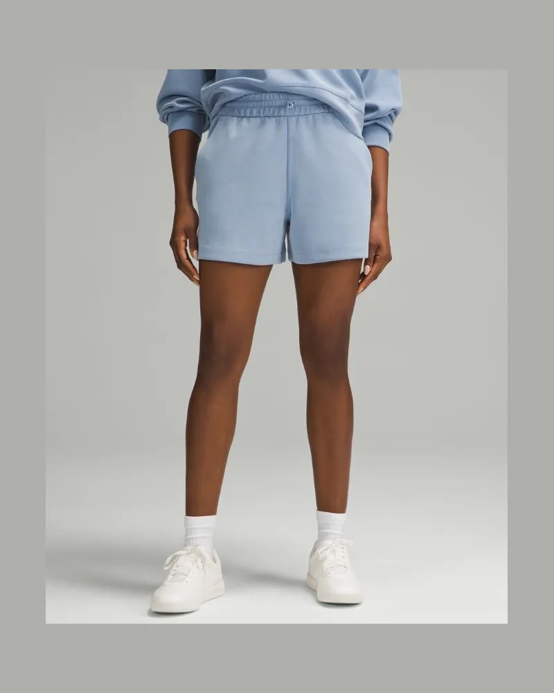 LULULEMON Softstreme Shorts mit hohem Bund für Frauen – 10 cm – Größe in Blue Willow Blue