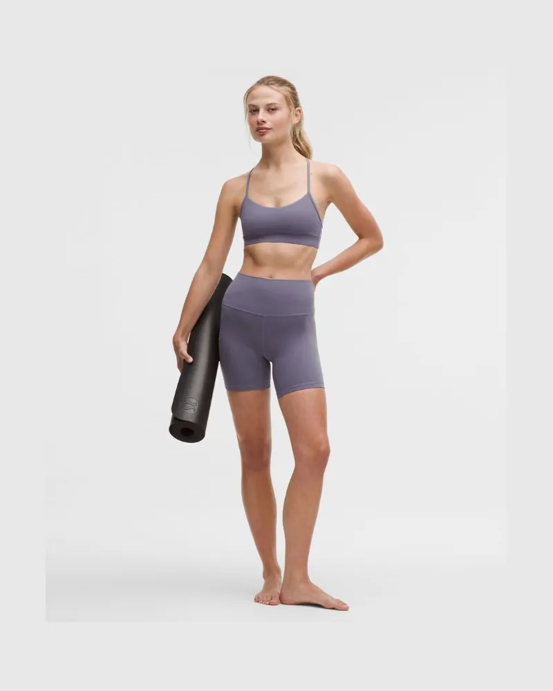 LULULEMON Align Shorts mit hohem Bund für Frauen – 15 cm – Größe in Grape Mist Grape