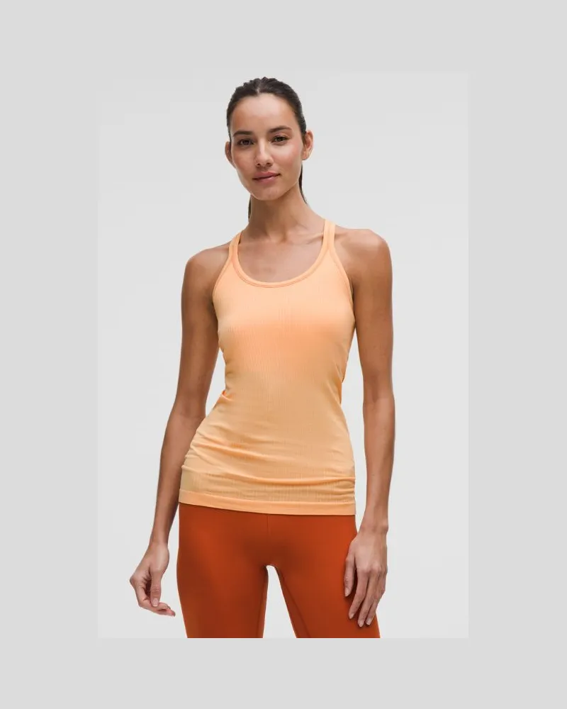 LULULEMON Ebb to Street Tanktop für Frauen – Orange – Größe Rock