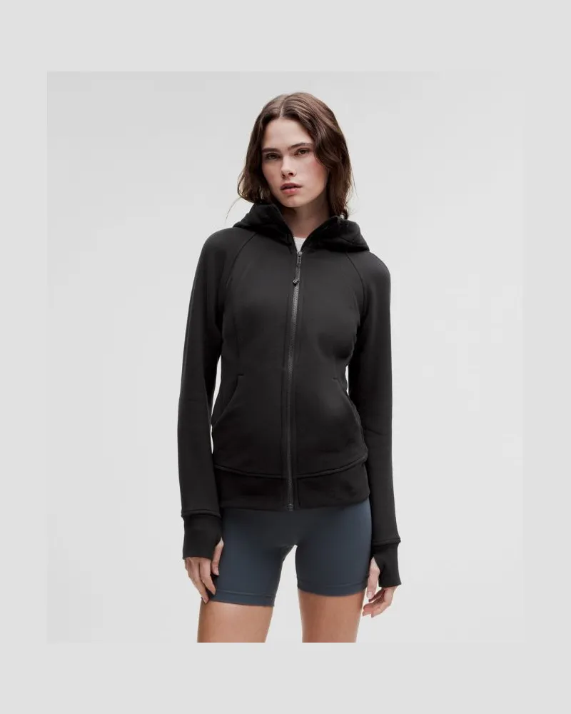 LULULEMON Scuba-Hoodie mit durchgehendem Reißverschluss für Frauen – Größe in Black Black