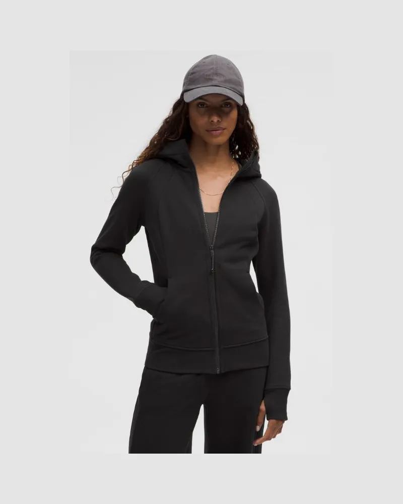 LULULEMON Scuba Hoodie mit durchgehendem Reißverschluss für Frauen – Größe in Black Black