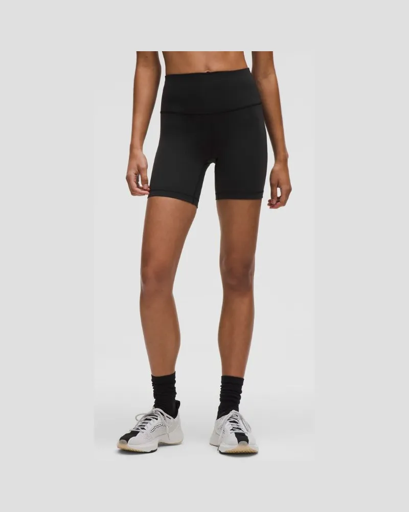 LULULEMON Wunder Train Shorts mit hohem Bund und Taschen für Frauen – 15 cm – Größe in Black Black