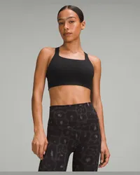 LULULEMON Fitness-BH aus Ultralu mit quadratischem Ausschnitt Mittlerer Halt D/DD-Cups Black