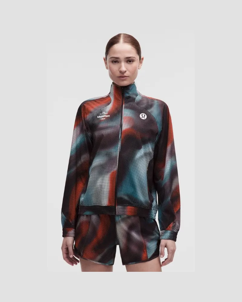 LULULEMON Relaxed-Fit Track Jacket London '26 für Frauen – Orange – Größe Speed