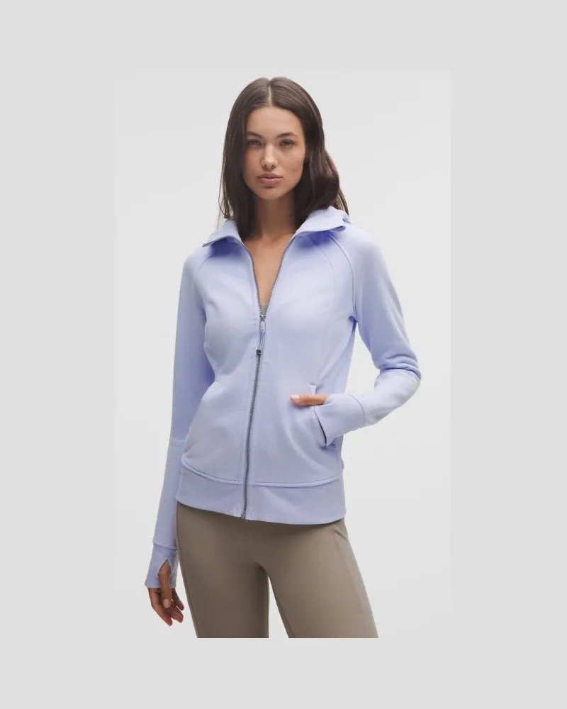 LULULEMON Scuba-Hoodie mit durchgehendem Reißverschluss für Frauen – Größe in Serene Blue Serene
