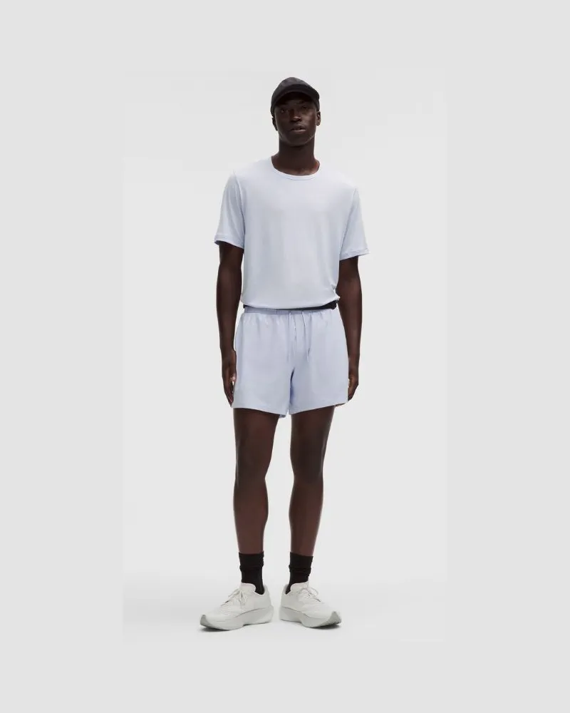 LULULEMON Mile Maker Run Crew Shorts mit Liner aus -Stoff für Männer – 15 cm – Größe in Serene Blue Serene