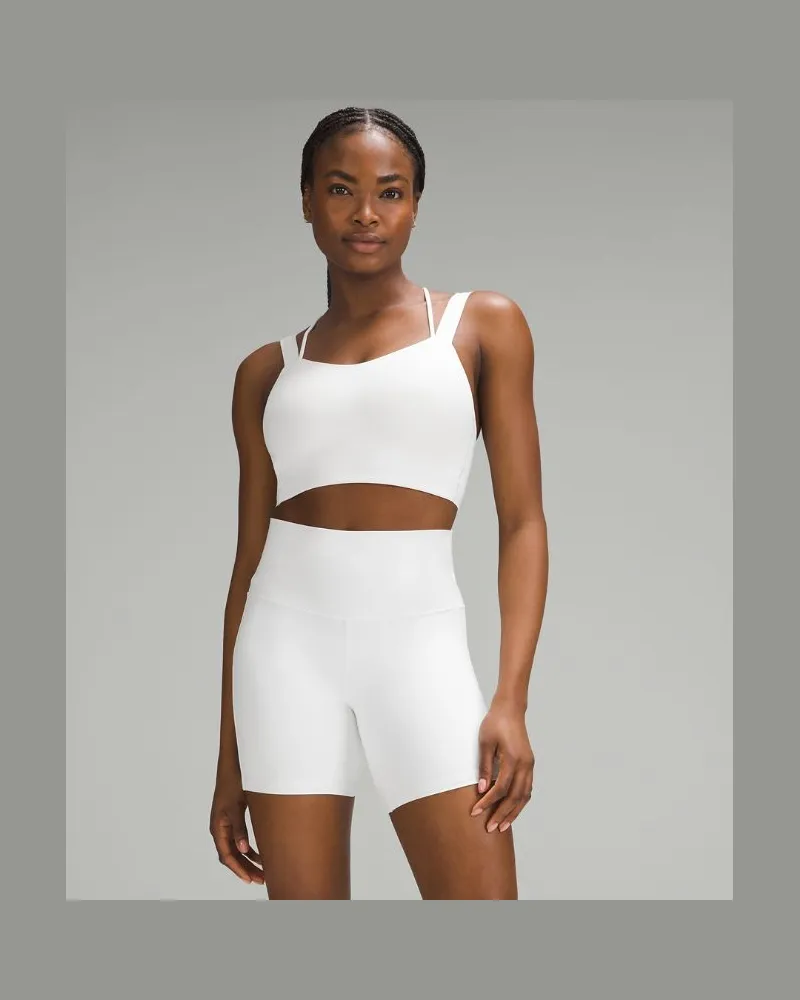 LULULEMON Like a Cloud Longline-BH Leichter Halt D/DD-Cups für Frauen – Größe in White White