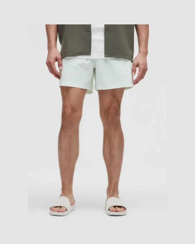 LULULEMON ABC Pull-on-Shorts aus für Männer – 13 cm – Größe in Dotted Link White Ocean Air Dotted