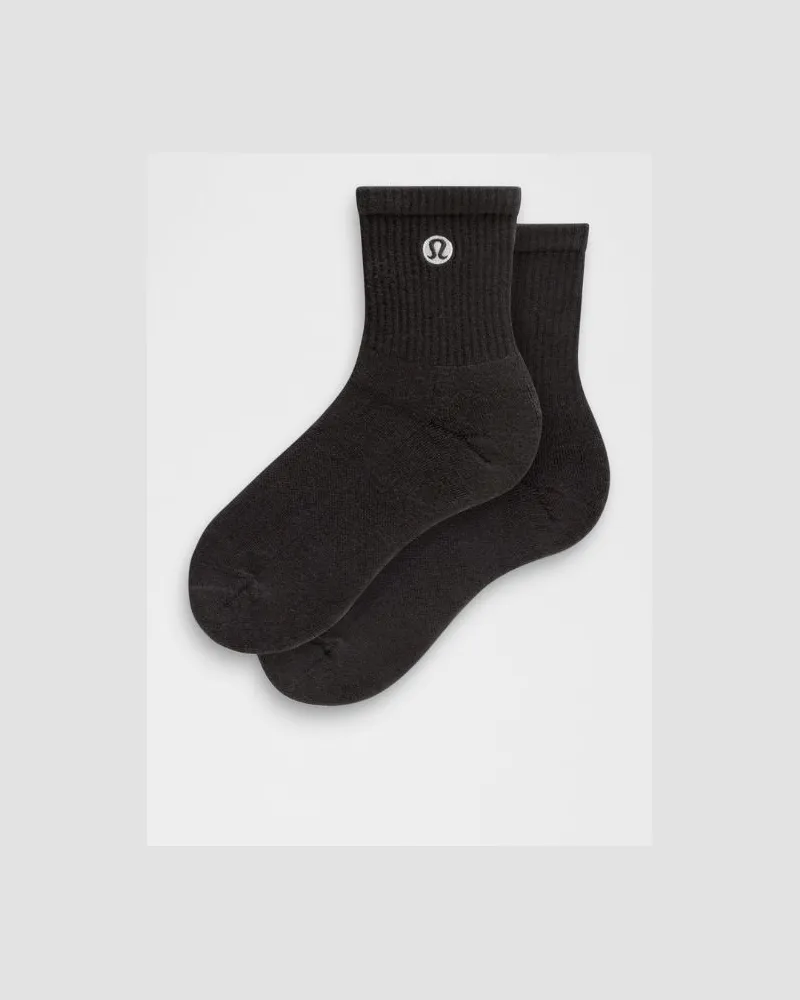 LULULEMON Daily Essential Knöchelhohe Socken Unisex – Größe in Schwarz Schwarz