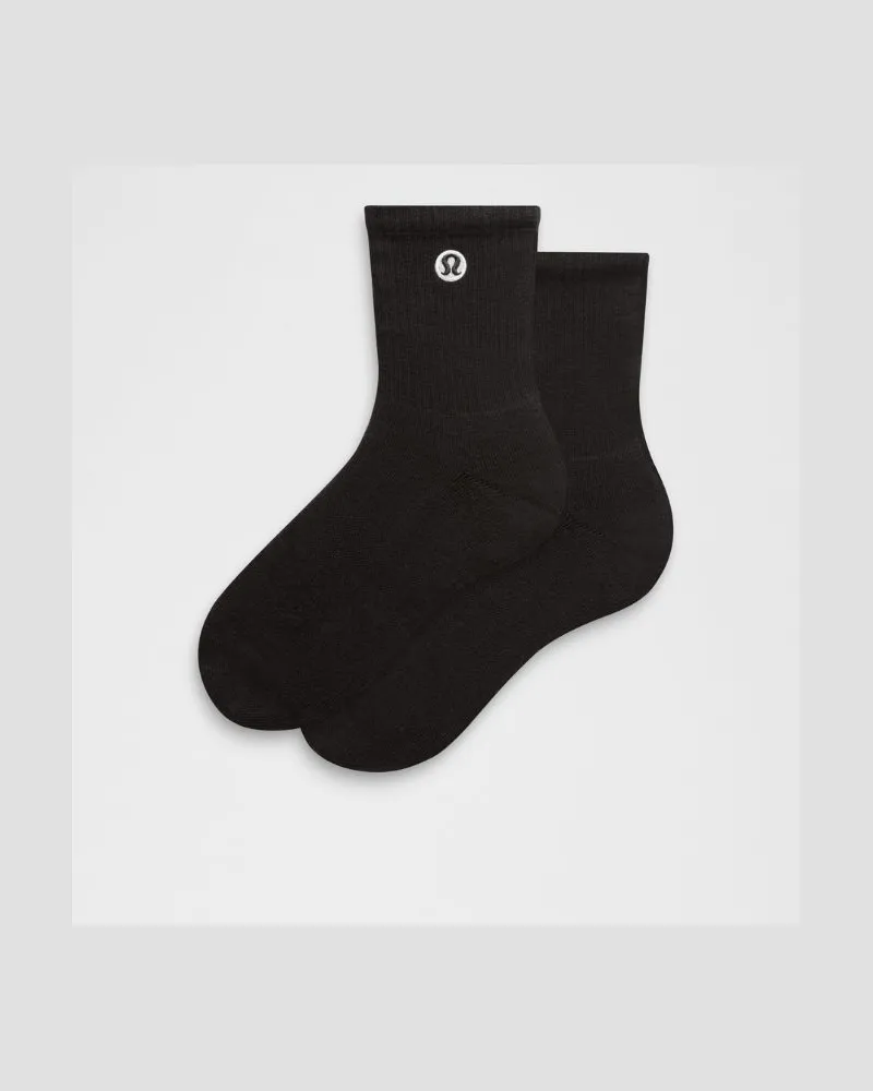 LULULEMON Daily Essential Knöchelhohe Socken Unisex – Größe in Schwarz Schwarz