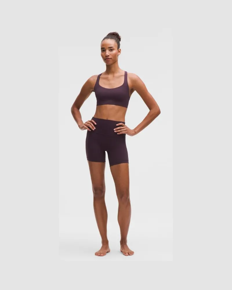 LULULEMON Align No Line Shorts mit hohem Bund für Frauen – 15 cm – Größe in Black Plum Black
